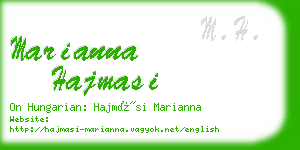 marianna hajmasi business card